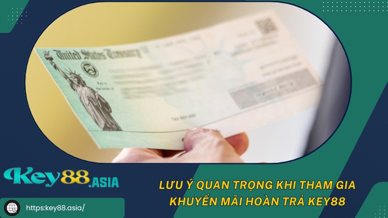 Lưu ý quan trọng khi tham gia khuyến mãi hoàn trả KEY88 Lưu ý quan trọng khi tham gia khuyến mãi hoàn trả KEY88